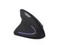 -2.4G Wireless Left Handed Ergonomic Vertical Mouse - 800/1200/1600 DPI,Rainbow Backlit,5 Buttons for Laptop, Desktop, PC, MacBook - Black