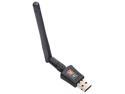 USB WiFi Adapter AC600Mbps Wireless USB Adapter 5.8GHz/2.4GHz Dual Band External Antenna WiFi Dongle for Laptop/PC, WiFi Adapter Support Windows 10/8/8.1/7/XP, Linux, Mac