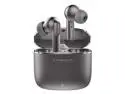 TWS Earphones ZIP20 Bluetooth 5.2 True Wireless Earbuds Metal Charging Compartment Headphones Dual Microphones + CVC Noise Reduction, 33H Playback Time, Smart Breathing Light To See Power-Gray