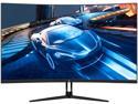Z-EDGE UG32 32" 1080P 165Hz 1ms 1500R Curved Gaming Monitor, HDR10 Compatible, FreeSync, HDMI x2, DisplayPort x2, 178° View Angle, with RGB Light, Built in Speakers, Eye-Care Technology
