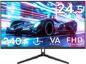 Z-EDGE 24.5" 1080P 1920 x 1080 240 Hz 1 ms Flat Panel Gaming Monitor, FreeSync Compatible, 350cd/m², HDMI x 2, DP x 1, Supports Wall Mount