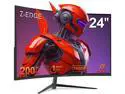 Z-EDGE UG24 24" 1080P Full HD 200Hz 1ms Curved Gaming Monitor, FreeSync compatible, HDMI 2.0, DP 1.4, Eye Care with Ultra Low-Blue Light, Wall Mountable, Ultra Thin Frame