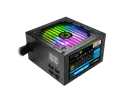RGB Power Supply 700W Semi Modular 80+ Bronze, RGB Fan ATX Half Modular Power Supply