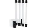 Mod Sleeved Cable, White Power Supply Cable Extension Kit, 24PIN ATX, 4+4 PIN EPS, Dual 6+2 PIN PCIE, 6 PIN PCI-E