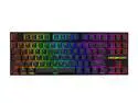 Mechanical Keyboard Gaming Keyboard, RGB TKL KITCOM NK60T Brown Switch Compact 87 Keys Tenkeyless Music Rhythm Customizable Backlit Detachable USB Type-C NKRO Computer Laptop for Windows PC/MAC Gamers
