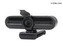 4K Webcam for PC, Full HD Computer Camera with Cover, USB Web Cam with Microphone, 30fps Streaming Webcam with Foldable Clip/Stand