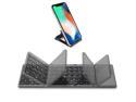 Foldable Bluetooth Keyboard with Touchpad - Samsers Portable Wireless Keyboard with Stand Holder, Rechargeable Full Size Ultra Slim Pocket Folding Keyboard for Android Windows IOS Tablet & Laptop
