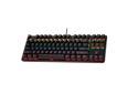 Mechanical Gaming Keyboard RGB LED Backlit Mechanical Keyboards - Small Compact 87 Key Metal Mechanical Computer Keyboard USB Wired Blue Equivalent Switches for Windows PC Gamers - Black