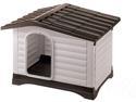 Erommy Waterproof Ventilate Pet Kennel with Air Vents and Elevated Floor for Indoor Outdoor