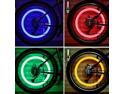 2PCS Bicycle LED Light Tire Valve Cap Bicycle Flash Light Mountain Road Bike Cycling Tyre Wheel Lights LED Neon Lamp Cover Wheel