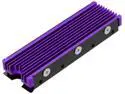 NVMe Heatsinks for M.2 2280mm SSD Double-Sided Cooling Design (Purple)