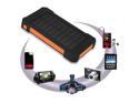 50000mAh Solar Power Bank Dual USB Waterproof LED LCD Compass Battery Charger for cell phones