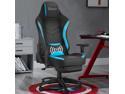 Eclife Gaming Chair Racing Office Computer Desk Chair Recliner Adults Gamer Ergonomic Massage Footrest PU Leather Lumbar Support High Back Support Racer Leather Rocker Retractable Armrest
