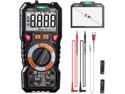 TACKLIFE Digital Multimeter TRMS 6000 Counts LED Intelligent Indicator Jack Manual Ranging Measuring AC/DC Voltage AC/DC current Resistance Capacitance Frequency Duty Diode Continuity Test DM01