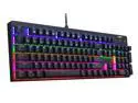 AUKEY Mechanical Keyboard 6 Color LED Backlit Gaming Keyboard Blue Switch Full N-Key Rollover Durable & Water-Resistant KM-G6