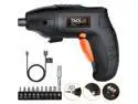 TACKLIFE SDP60DC - 4V Max Cordless Screwdriver Rechargeable Black and Orange