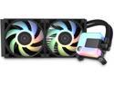 EK 280mm AIO D-RGB All-in-One Liquid CPU Cooler with EK-Vardar High-Performance PMW Fans, Water Cooling Computer Parts, 140mm Fan, Intel 115X/1200/2066, AMD AM4 LGA 1700 Compatible