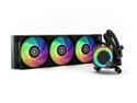EK Nucleus AIO CR360 Lux D-RGB 360mm AIO Liquid CPU Cooler with EK FPT 120mm Fans - Compatible with latest Intel and AMD CPU sockets - LGA 1700 and AM5