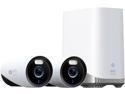 eufy Security eufyCam E330 (Professional) 2-Cam Kit, 4K Outdoor Security Camera System, 24/7 Recording, Plug-in, Wi-Fi NVR, Face Recognition AI, 10CH, Local Storage, No Monthly Fee (Renewed)