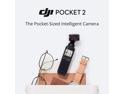 DJI Pocket 2 - Handheld 3-Axis Gimbal Stabilizer with 4K Camera, 1/1.7 CMOS, 64MP Photo, Pocket-Sized, ActiveTrack 3.0, Glamour Effects, YouTube TikTok Video Vlog, for Android and iPhone, Black