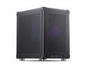 JONSBO C6 BLACK MATX Mesh Case,Simple Compact Desktop Micro ATX Chassis,1+2 Disk Bays Steel Plate Case, ATX Power Bite (L185mm Max.),Support 75mm CPU Cooler,Upper Cover/Side Panel Tool-free Open,Black