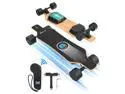 Gyroor R1 Electric Skateboard,23 Miles Long-Range,22 Mph ,90mm PU Wheels,3 Speed Mode Electric Longboard , Electric Skateboard with Wireless Remote Control-BLACK