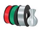 3 Packs of 1.75 mm Consumables for PLA 3D Printers for 3D Printers, Dimensional Accuracy +/- 0.03 mm, 1KG Spool(2.2lbs) x3, (Silver + Green + Red-3 pieces)