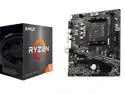 MSI A520M PRO-VH AM4 AMD A520 SATA 6Gb/s USB 3.0 Micro ATX AMD Motherboard and AMD Ryzen 5 5500 - Ryzen 5 5000 Series 6-Core Socket AM4 65W,AMD Motherboard CPU Combo