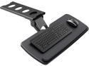 HUANUO Keyboard Tray Under Desk,360 Adjustable Ergonomic Sliding Keyboard & Mouse Tray, 25" W x 9.8" D, Black