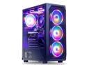MXZ Gaming PC Computer AMD Ryzen 5 3600, GeForce RTX 4060, 8GB*2(16GB) DDR4, NVME M2 500GB, 5 RGB Fans, Windows 11 Pro Ready to Use, Gamer Desktop Computer (R5 3600| RTX 4060)
