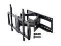 Full Motion TV Wall Mount for 50-90 TVs, TV Mount Bracket Dual Articulating Arms Swivel Extension tilt up to 165lbs, Max VESA 800x400mm, Fits 1618 to 24" Studs