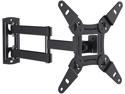 Full Motion TV Monitor Wall Mount Bracket Articulating Arms Swivels Tilts Extension Rotation for Most 13-42 Inch LED LCD Flat Curved Screen TVs & Monitors, Max VESA 200x200mm up to 44lbs