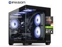 IPASON Gaming Desktop PC , Ryzen5 9600X, Geforce RTX 5060 8G ,MSI B650M 32GB DDR5 1TB NVMe SSD, 650W GOLD PSU, Wi-Fi,Liquid Cooler,ARGB Fans , Windows 11  ,Prebuilt Gaming Pc New compute