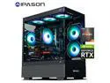 IPASON Xelra Gaming Desktop PC,AMD Ryzen5 9600X,Geforce RTX 5060 8G,32GB DDR5,1TB NVMe SSD,Wi-Fi,Windows 11 Home,Black Prebuilt Pc Computer
