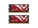 Team T-FORCE ZEUS 32GB (2 x 16GB) 260-Pin DDR4 SO-DIMM DDR4 3200 (PC4 25600) Laptop Memory Model TTZD432G3200HC16FDC-S01
