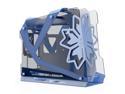 Zeaginal ZC-09 *YESTON Tempered Glass Mini Computer Case Support 360mm+240mm Radiator Support M-ATX/ ITX Motherboard USB3.0 -Blue & White Version Aluminum PC Case