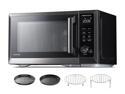 Toshiba 7-in-1 Countertop Microwave Oven with Air Fryer, Inverter Technology, Convection/Broil, Speedy Combi, Even Defrost, Humidity Sensor, 1.0 cu.ft, 1000W, Black, 47 Receipes with Air Fryer Basket
