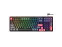 Machenike K600 96% Mechanical Gaming Wired Keyboard, Full Size 100 Keys Hot Swappable Tactile Brown Switch with Number Pad, Dynamic RGB Backlit, Anti-Ghosting, Double-Shot Keycaps, Black