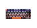 Machenike K500A 75% Mechanical Keyboard, 84 Keys Compact Gaming Wired Keyboard, Hot Swappable Linear Red Switch, Rainbow LED Backlit, PBT Keycaps, Dark Grey