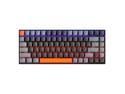 Machenike K500A 75% Mechanical Keyboard, 84 Keys Compact Gaming Wired Keyboard, Hot Swappable Tactile Brown Switch, Rainbow LED Backlit, PBT Keycaps, Light Grey