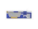 THUNDEROBOT K104 Wired Mechanical Keyboard 100% full-size model with 104 keys, for working & gaming, upgraded hot-swappable socket, Customizable RGB backlit, PBT keycaps, Red switches, Blue whimsy