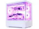 Hoengager Ocean Park Gaming PC Desktop-AMD Ryzen 7 5700X 3.4 GHz 8-Core, 32GB DDR4 RAM,1TB PCI-E  SSD, RTX 4060 8G, 360 Liquid-Cooled,RGB Fans, WIFI &Bluetooth ,Win 11 Pro 64bit -White