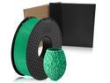 PLA Filament X1+Carborundum Glass Bed X 1 for 3D printer,Filament Accuracy +/- 0.02mm, Green 1.75mm, 1kg Spool(2.2lbs),3D Glass Printer Tempered Upgraded Bed Size:235X235X4mm