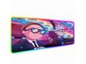 Anime Rick and Morty Gaming Mouse Pad RGB LED Lighting 7 Colorful Mousepad Mouse
What the size you choose is what you will get.