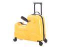 Apelila 22 inch Ride on Suitcase for Kids Travel Trolley Luggage with Spinner Wheels for Child with Combination Lock/Safety Belt/Telescoping Handle