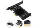 PCIe SATA Card 10 Port 6Gbps SATA 3.0 PCIe Card Built-in Adapter Converter For Desktop PC Support 10 SATA 3.0 Devices