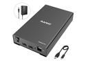 MAIWO External Hard Drive Enclosure for 3.5 2.5 Inch SATA SSD HDD USB C to SATA III Hard Drive Case with UASP Compatible with WD Seagate Samsung PS4 Xbox with 1 Port USB C Hub/2 Port USB3.1 Hub