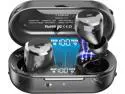 TOZO T12 Wireless Earbuds Bluetooth Headphones Premium Fidelity Sound Quality Wireless Charging Case Digital LED Intelligence Display IPX8 Waterproof Earphones Built-in Mic Headset for Sport, Black