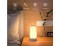 Table Lamp, Touch Sensitive Multicolor Changing RGB LED Bedside Lamp, Touch Lamp with Dimmable Warm White Lights for Bedrooms and Living Rooms, Night Lights for Kids Room, Gift for Family