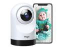 Voger VC320 Baby Monitor, 360-degree Dome Wifi Security Camera , Indoor Camera with 1080P IR Night Vision, Motion Tracking, 2-Way Audio